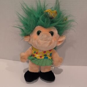 Trolls Plush with Green and Yellow Outfit